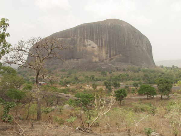 Zuma rock Abuja Central Nigeria. View from the west
